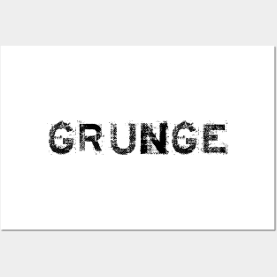 Grunge distorted logo Posters and Art